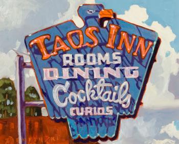 Taos Inn (study) by 
																			Dennis Ziemienski