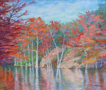 Fall on the Frio River by 
																			Michael Etie