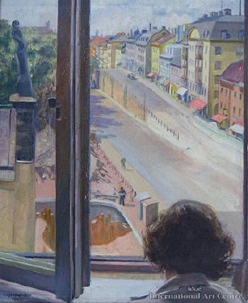 View from an Upstairs Window by 
																	Gustaf Magnusson