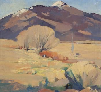 Snow Capped Mountains, Taos, N.M. by 
																			Hans Paap