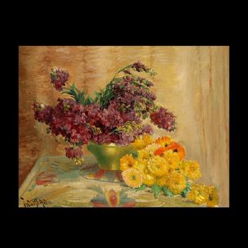 Floral Still Life by 
																			Theodore Modra