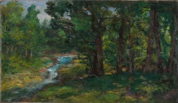 Woodland stream by 
																	Maria A'Becket