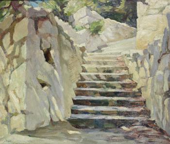 The ancient steps by 
																	Serafima Vasil'yevna Ryangina