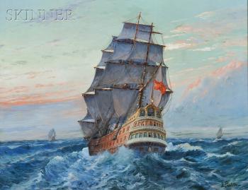 Galleon at sea by 
																	Luigi Paolillo