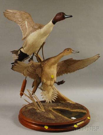 North wind, pair of pintail ducks by 
																	Robert and Virginia Warfield