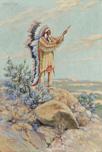 Standing chief by 
																			Clarence Ellsworth
