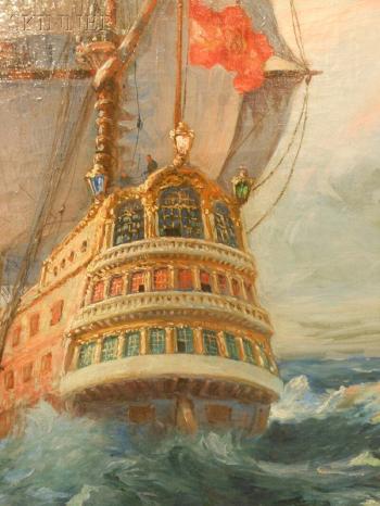 Galleon at sea by 
																			Luigi Paolillo