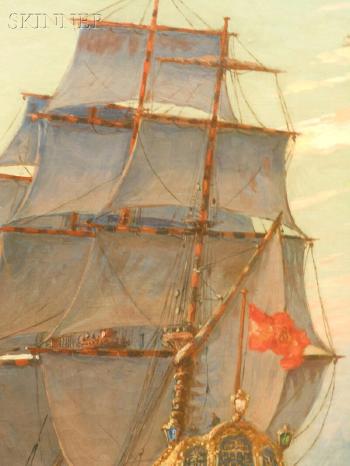 Galleon at sea by 
																			Luigi Paolillo
