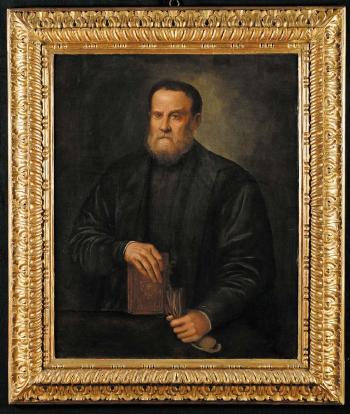 Ritratto di gentiluomo by 
																	Lorenzo Lotto
