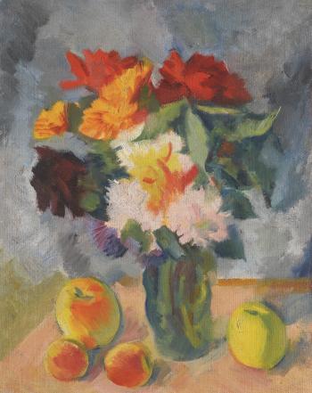 Flowers And Apples by 
																	Nikolai Andreevich Tyrsa