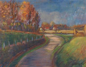 Herbstlandschaft by 
																	Adolf Wuster