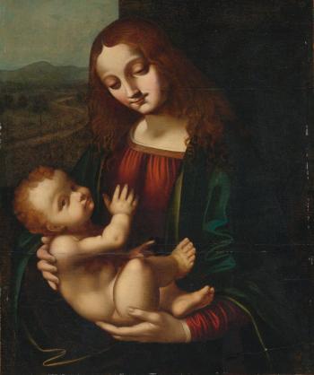 Madonna And Child by 
																	Marco d'Oggiono