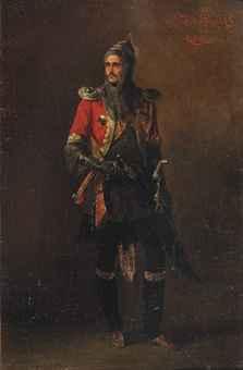 An officer of the Guard Caucasion-Mountaineer half squadron by 
																	Adolph Ladurner