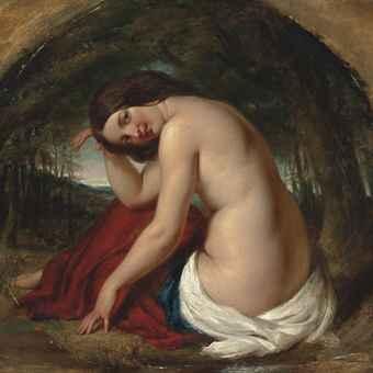 The bather by 
																	William Etty