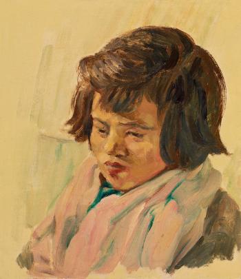 Portrait of a girl by 
																	 Zhuang Zi Man