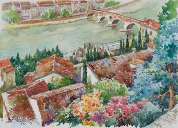 Verona, veduta da Castel S. Pietro by 
																	Alvaro Mairani
