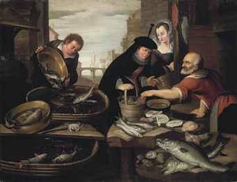 A fish stall by 
																	Arnout de Muyser
