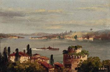 Blick auf den Bosporus by 
																	Müfide Kadri