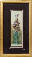 Bellflowers in a vase by 
																	James Valentine Jelley