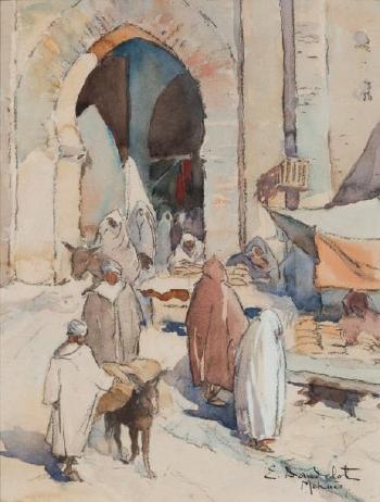 Porte à Meknès by 
																	Elisabeth Dandelot