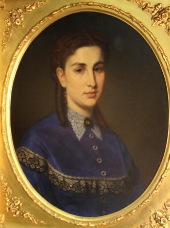 A portrait of Julius Baum; A portrait of Mrs. Julius Baum (a pair) by 
																			Ludwig Neustatter