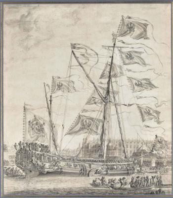 Navires de la flotte de Frederic I, roi de Prusse by 
																	Michiel Maddersteg