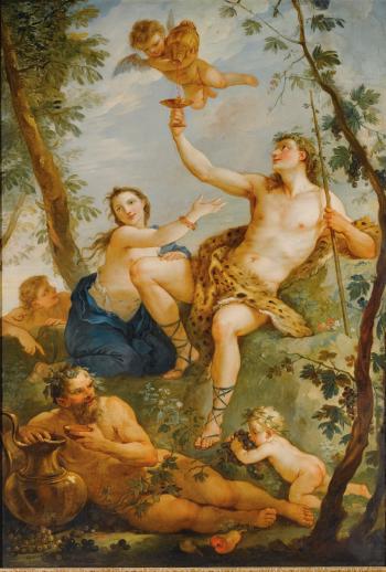 La Source; The Triumph Of Bacchus by 
																			Charles-Joseph Natoire