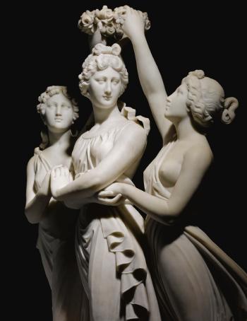 The Graces Crowning Venus by 
																			Antonio Frilli
