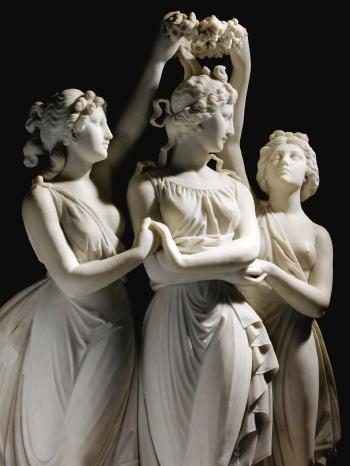 The Graces Crowning Venus by 
																			Antonio Frilli