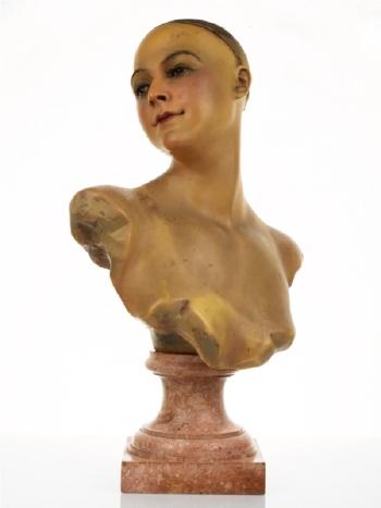 Female bust by 
																	Pierre Imans