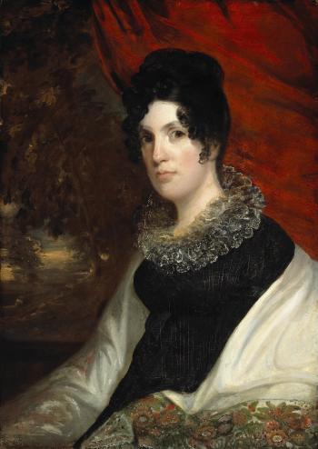 Portrait of Lucy Maverick, wife of Samuel Maverick, circa 1818 by 
																			Charles Wesley Jarvis