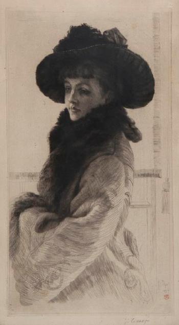 Mavourneen (or Portrait of Kathleen Newton) by 
																	James Jacques Joseph Tissot