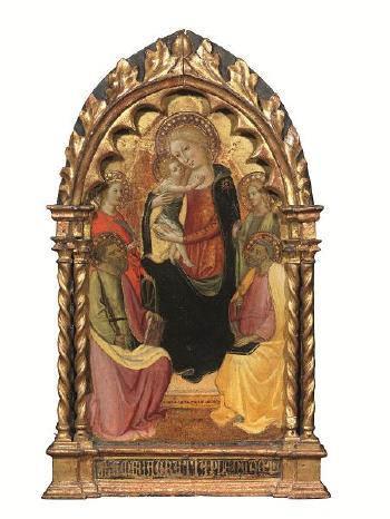 Madonna con Bambino tra San Paolo, Santa Caterina d'Alessandria, San Pietro e Santa Margherita by 
																	 Pseudo Ambrogio di Baldese