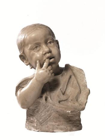 Busto di bimbo by 
																	Edmondo Furlan