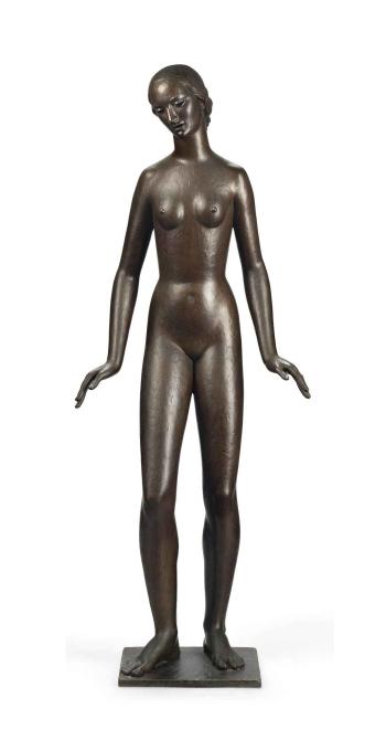 Patinated Bronze Sculpture by 
																	Charles William Dyson-Smith