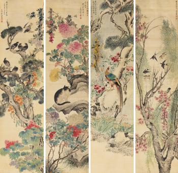 Birds And Flowers by 
																	 Zhang Xiong