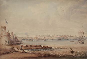 A View of Sydney Cove, New South Wales by 
																	Frederick Garling