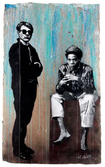 Warhol & Basquiat by 
																	Jef Aerosol