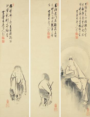 Immortal, Guanyin Bodhisattva by 
																	 Mu'an Xingtao
