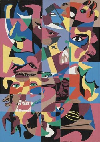 Multiple Faces by 
																	Hartwell Yeargans