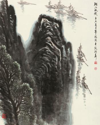 Landscape by 
																	 Huang Runhua