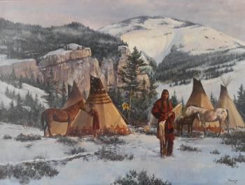Winter camp by 
																	Del Parson