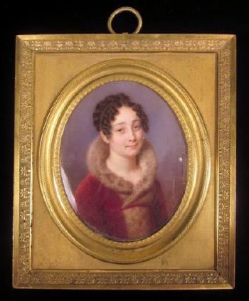 Portrait of a lady by 
																	Jean Baptiste Joseph Duchesne de Gisors