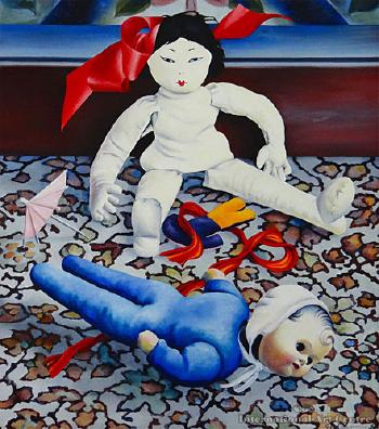 Two dolls by 
																	Glenda Randerson