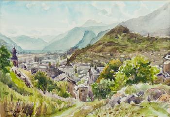 Village de Kippel dans le Lötschental by 
																	Bertha Zuricher