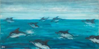 Les dauphins by 
																	Robert Naly