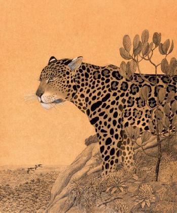 Jaguar sur la colline by 
																	Claude Rabanit