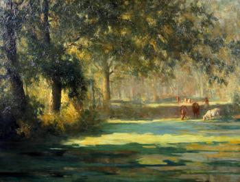 A Quiet Pool by 
																	Walter Emsley