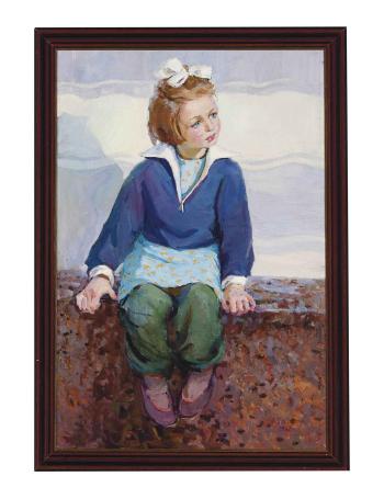 Danutka (portrait of a young girl) by 
																	Alla Zamai