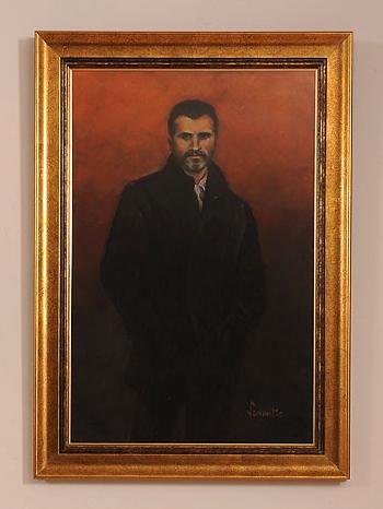 Portrait of Roy Keane by 
																			Frank Sanquest